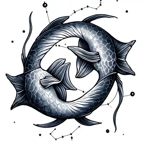 Pisces Constellation Intertwined