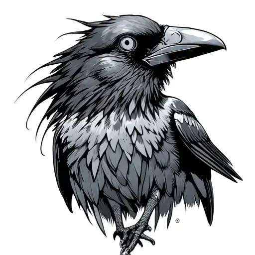 A Crow With A Plague Mask