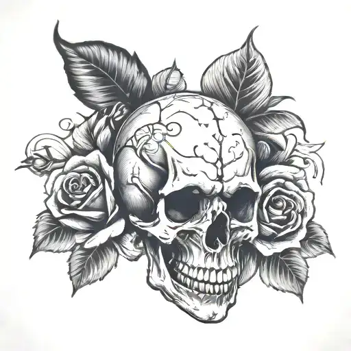 Skull And Roses