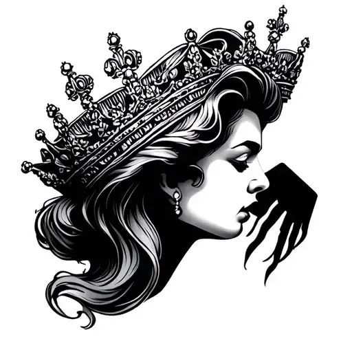 The Queen Snorting A Line