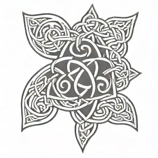 Irish Knot Design Incorporating The Name Casey