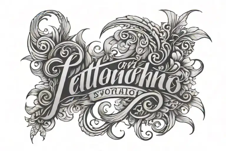 Reverse Lettering Style