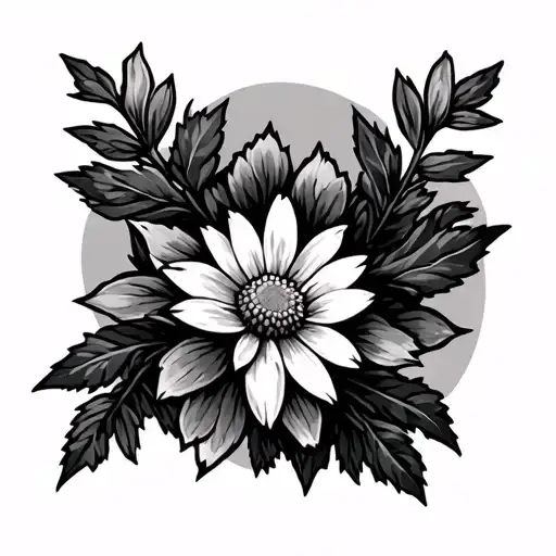 Edelweiss Flower On Mountain