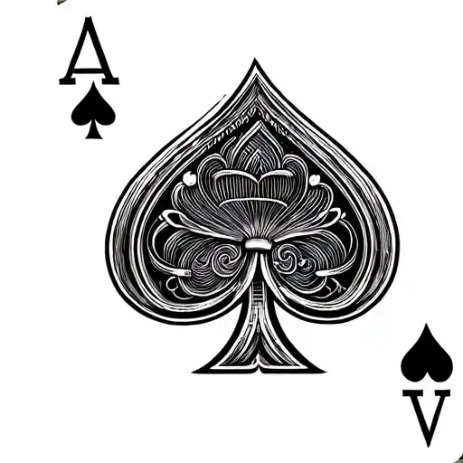 Ace Of Spades Card And Details Around It