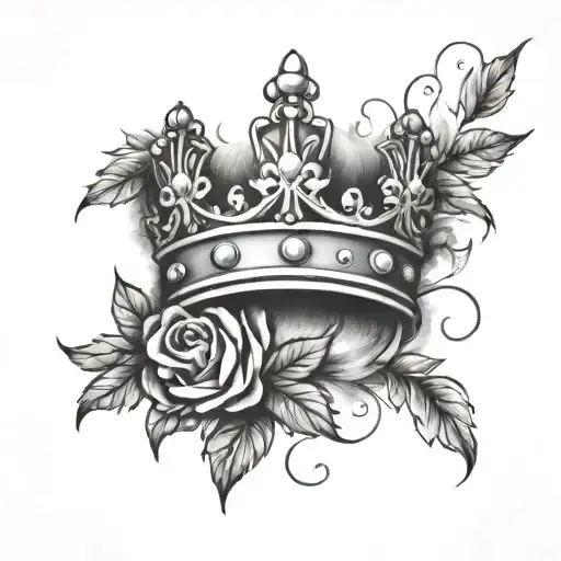 Crown Surrounded By A Wreath