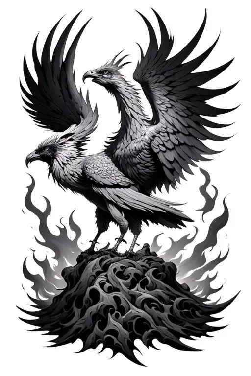 Phoenix Rising From The Ashes