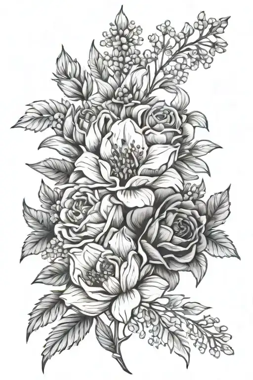 Birth Flower Bouquet