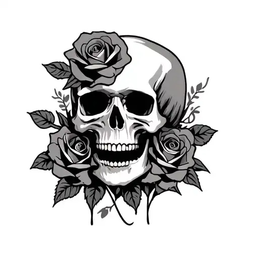 Skull And Roses