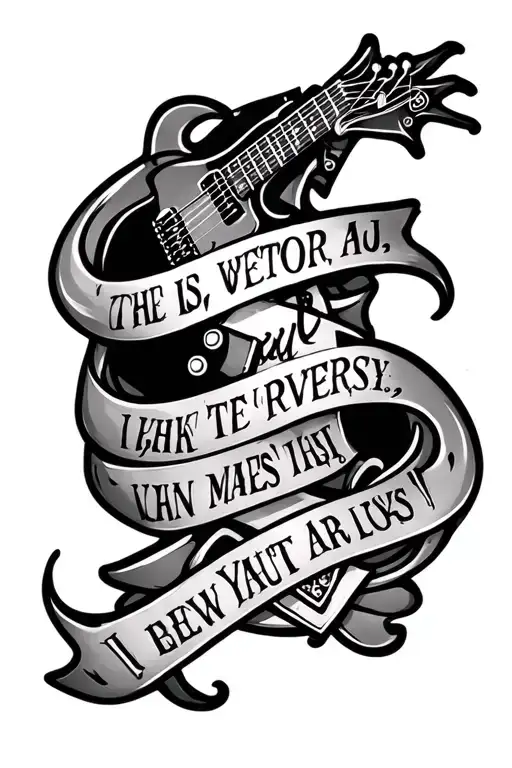 Rock Music Lyrics Intertwined