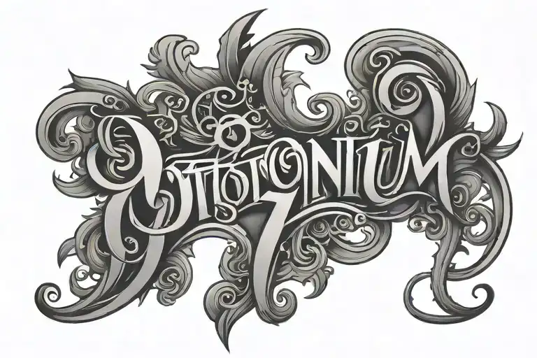 Otonium Lettering