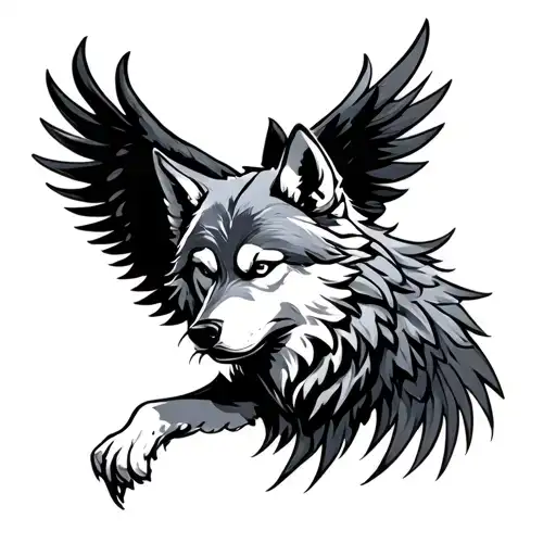 Wolf Flight Wing Attached