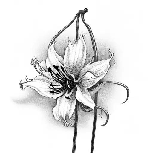 Grim Reaper With Spider Lily