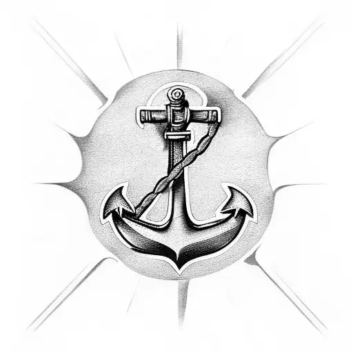 Anchor With A Sun