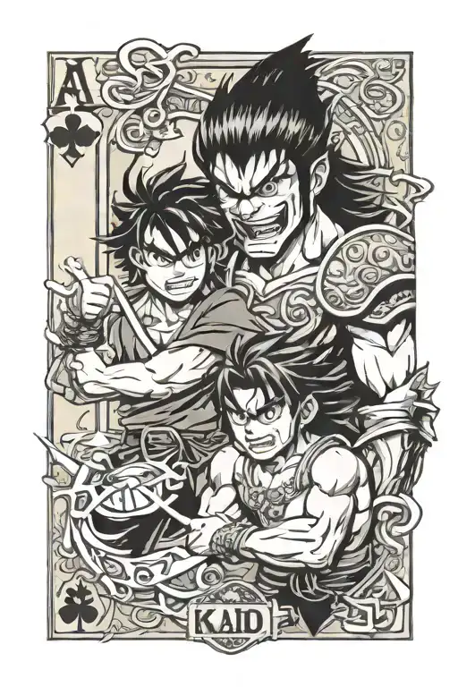 Play Card With Detektiv Conan And Kaido Kid Armin Arlert