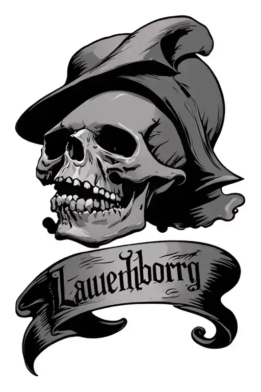 Skull With Text Lauenborg