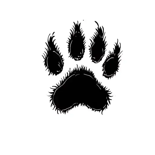 Labrador Dog Paw Print