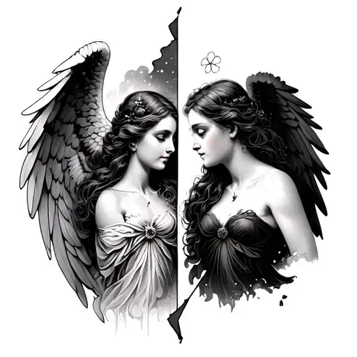 A Whole Angeline On One Side And A Broken On The Other