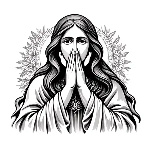 Mother Merry Facing Forward Praying