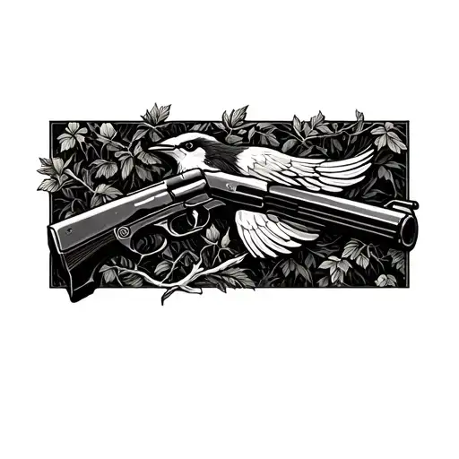 Trees Bird Shotgun Surrounded