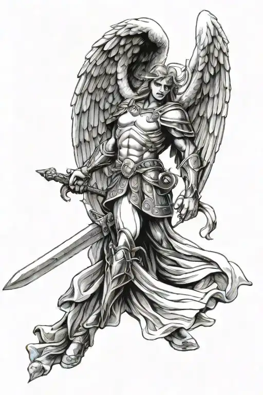 Arch Angel Michael With Sword