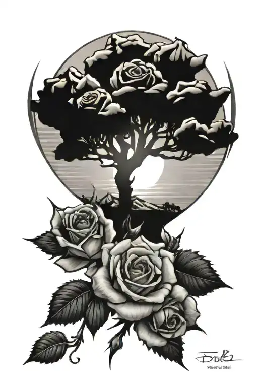 Roses Joshua Tree Tinkerbell Sunshine