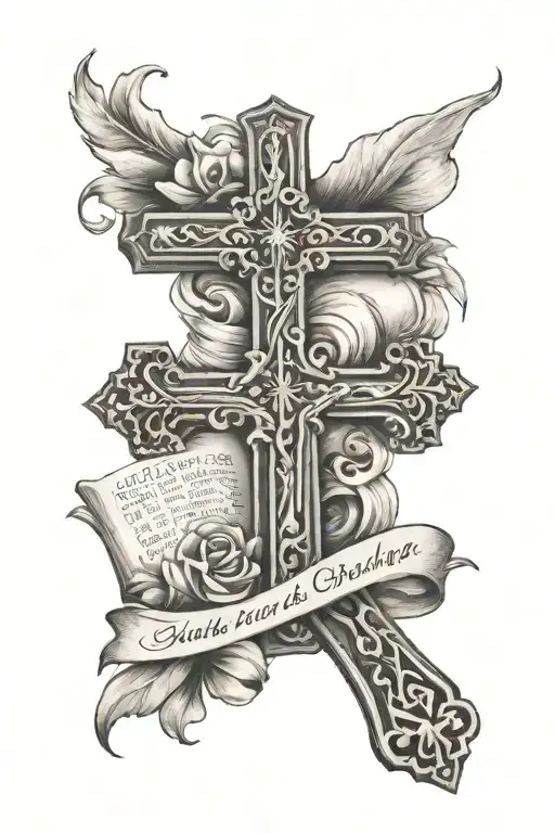 Cross And Bible Verse