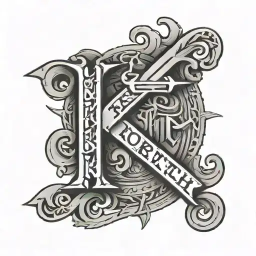 The Word North Side In The Style Of Gangs