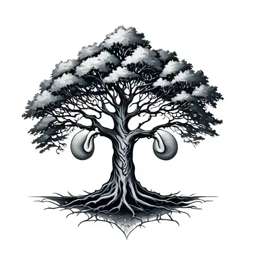 Kidney And Tree Growing