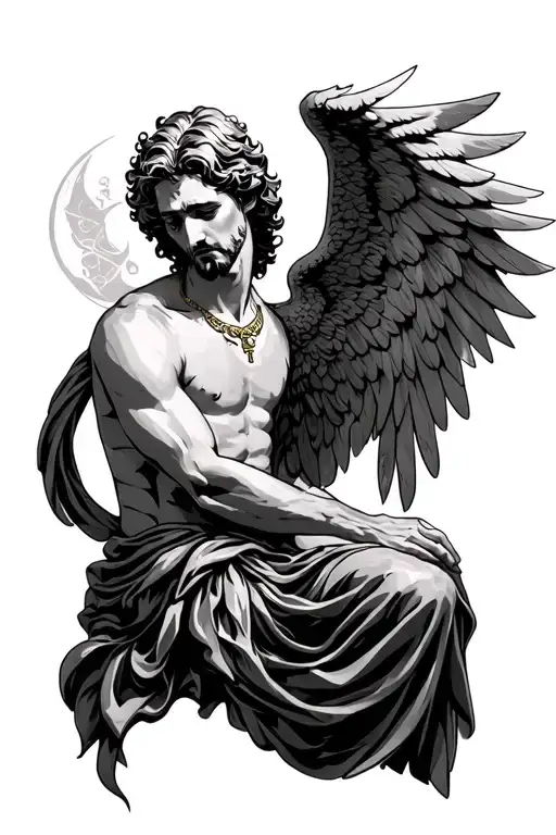 Roman Catholic Fallen Angel Male Weeping