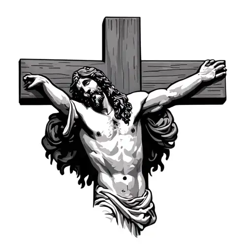 Jesus In A Cross