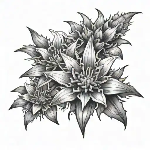 Aggressive Edelweiss Stemless Flower