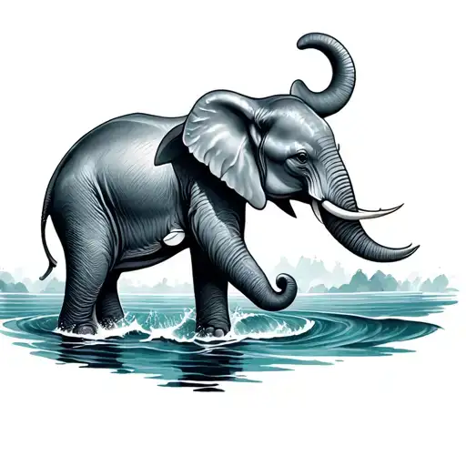 Elephant And Dolphin
