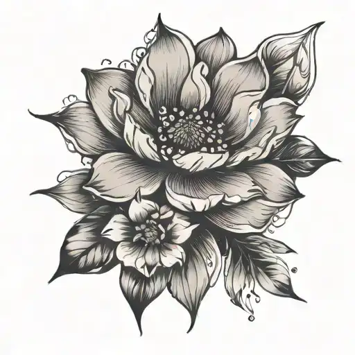 Dainty Flower And Water And Nature