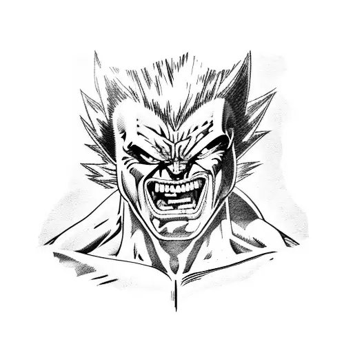 Hulk With Vegeta And Wolverine And Venom