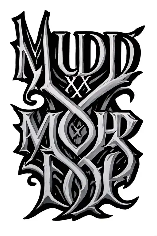 10-16-2008 In Roman Numerals With Mudd Written In The Middle