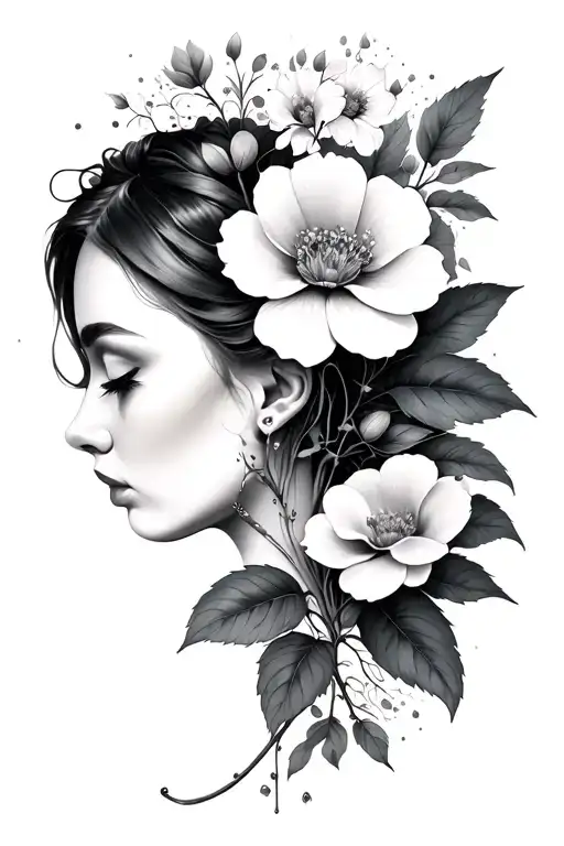 Feminine Nature Inspired Tattoo No Flowers