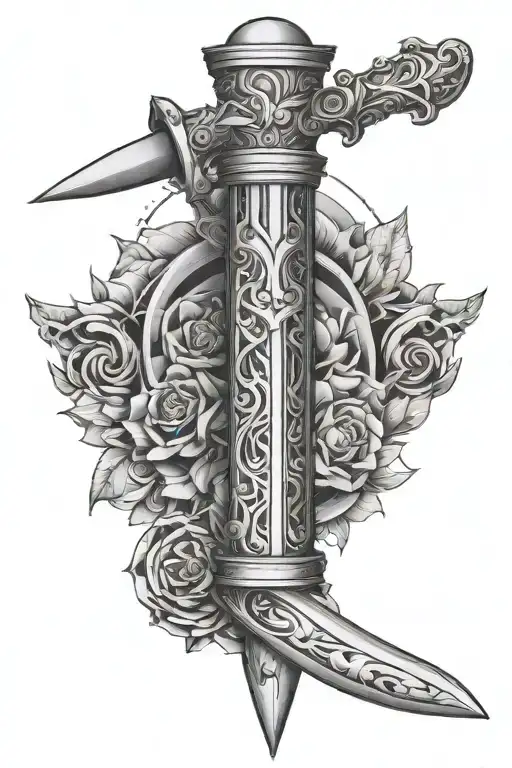 Dagger Geo Fore Arm Sleeve Inspired