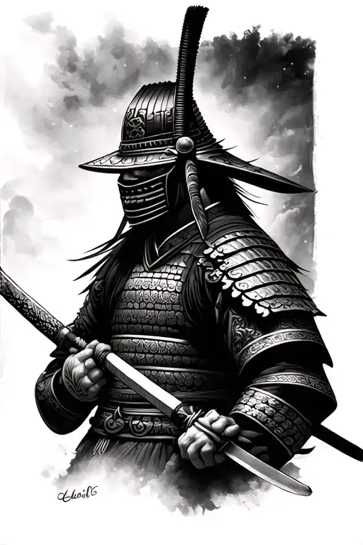 Samurai Warrior Half Sleeve Inspired