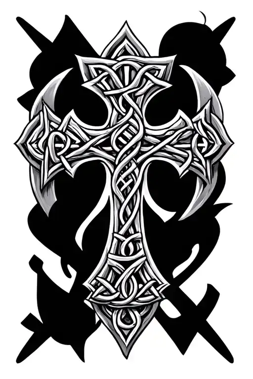 Roman Numeral Celtic Cross