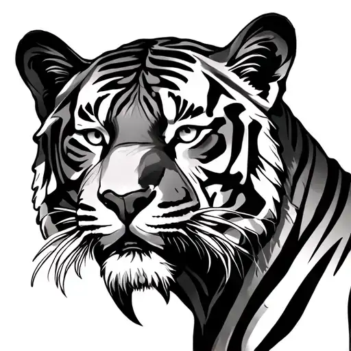 A Tiger With A Tigerk