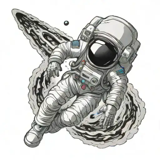 An Astronaut Gets Out Of A Black Hole