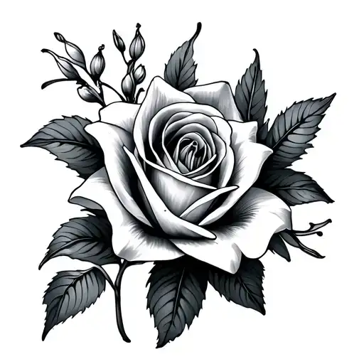 Lily And Rose Intertwined