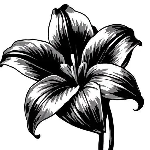 Stargazer Lily Stencil Art