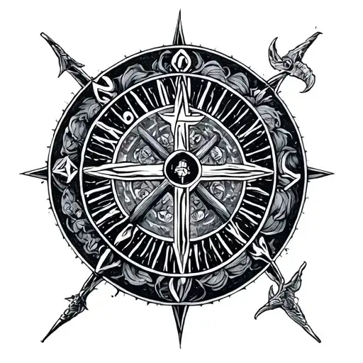 Vegvisir With Christian Symbol Incorporated