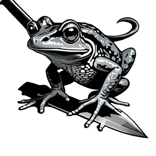 Frog With Knife
