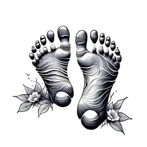 Baby Footprint Sleeve