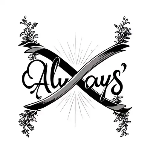 The Word Always With An Infinity Symbol Integrated