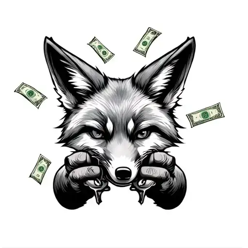 Fox Wielding Twin Guns Money Drugs
