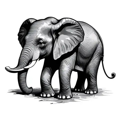 Mother Baby Elephant