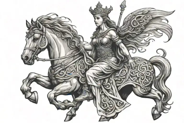 Slavic Goddess Of Freedom Standing